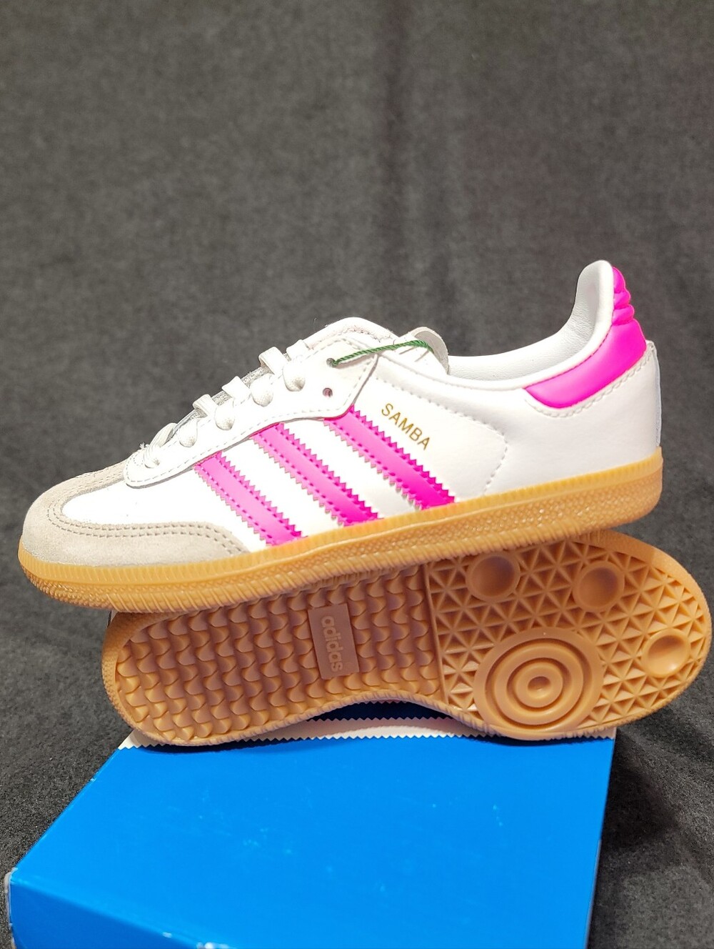 adidas Originals Samba OG "White/Lucid Pink/Gum" - Picture 2 of 6